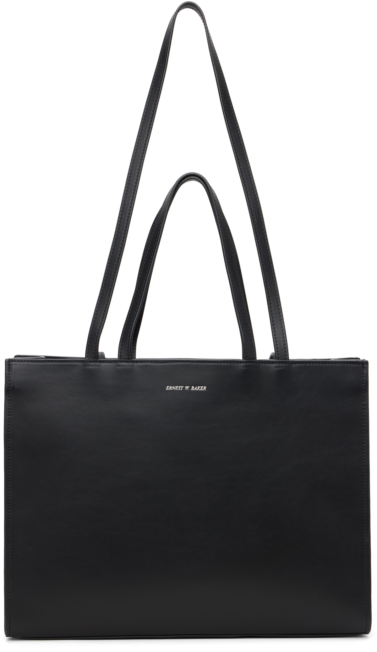 Ernest W. Baker Black Patched Rose Tote Ernest W. Baker