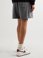 John Elliott - Interval Straight-Leg Cotton-Jersey Shorts - Gray