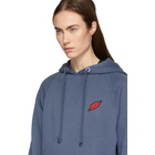 rag and bone Navy Garment-Dyed Racer Hoodie