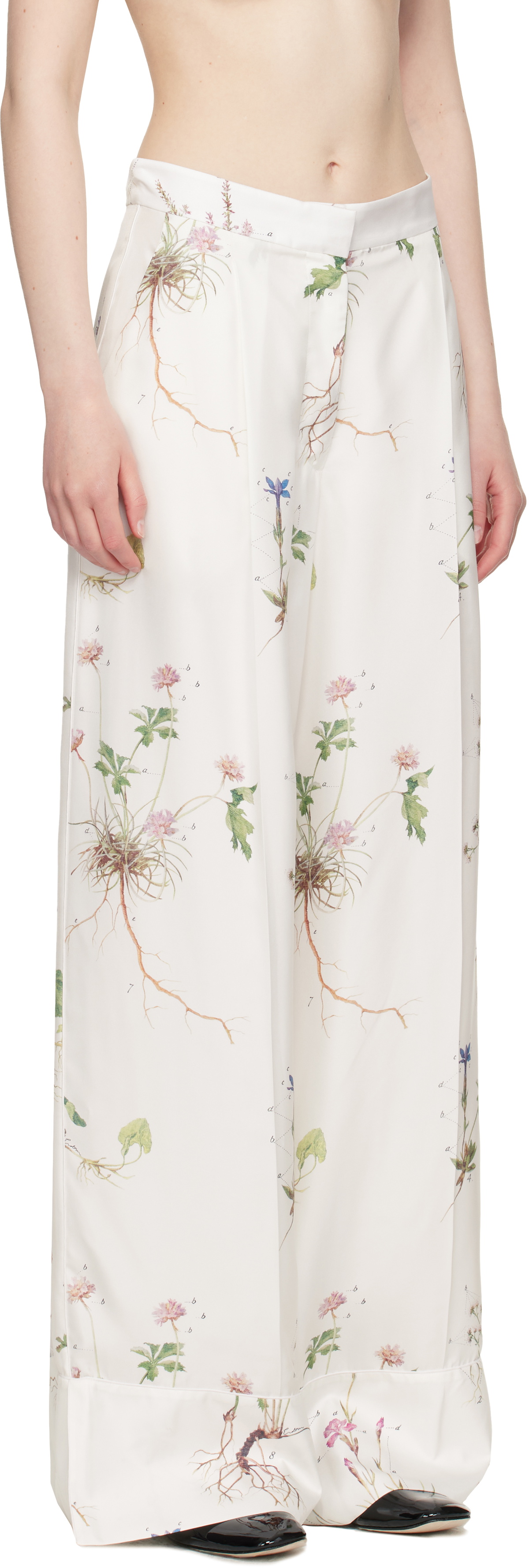 Erdem White Pyjama Trousers