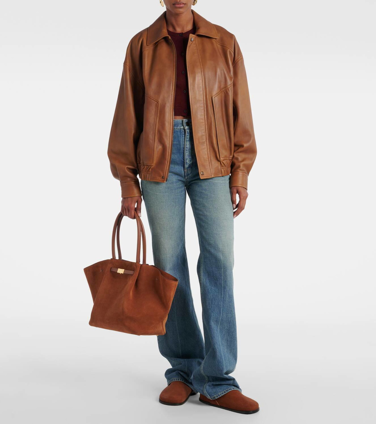DeMellier New York D60 suede tote bag