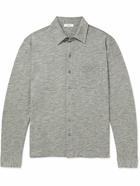 Mr P. - Mélange Organic Cotton-Piqué Shirt - Gray