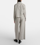 Proenza Schouler White Label Meadow checked cotton wide-leg pants