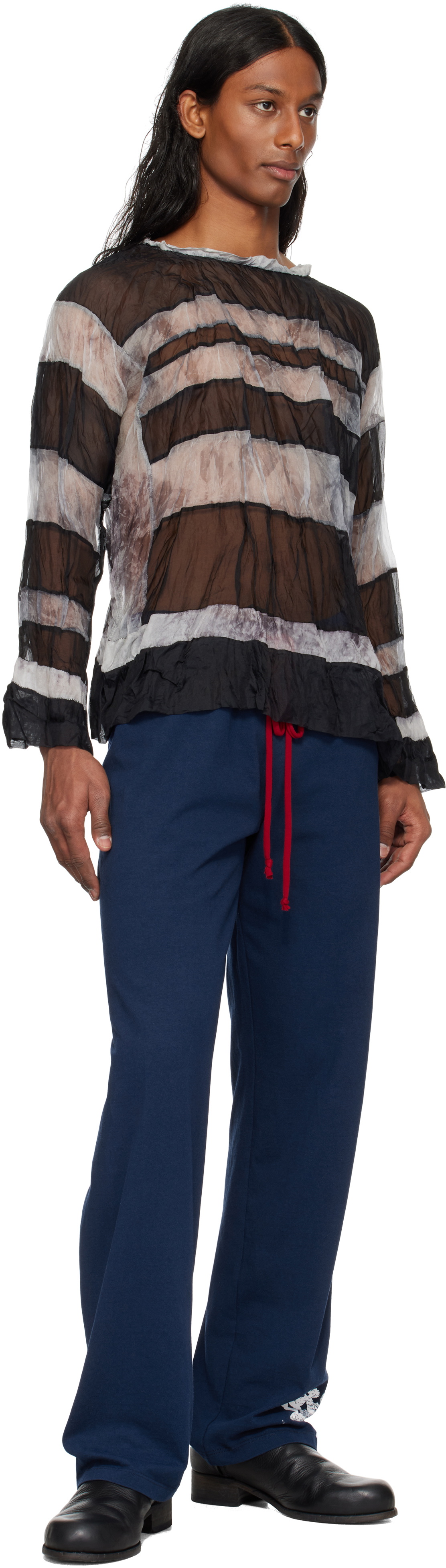 SC103 SSENSE Exclusive Black & Off-White Crypt Top