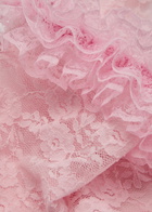 Self-portrait X Christopher Kane Ruffle-trimmed Lace Socks - Pink - One Size