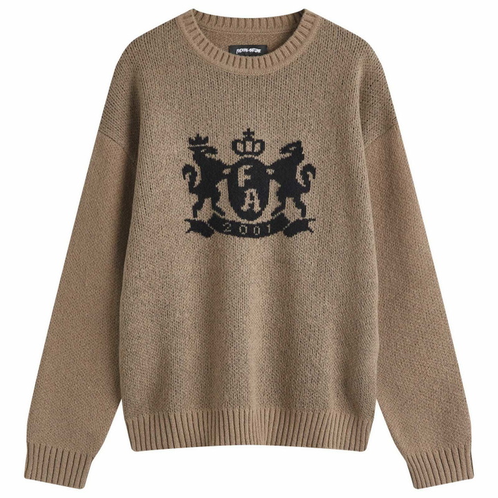 Photo: Fucking Awesome Men's Crest Jumper in Brown