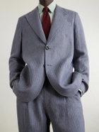 Oliver Spencer - Wilkins Pinstriped Linen Suit Jacket - Gray