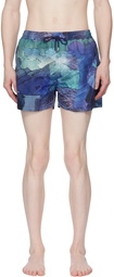 Paul Smith Blue Narcissus Swim Shorts