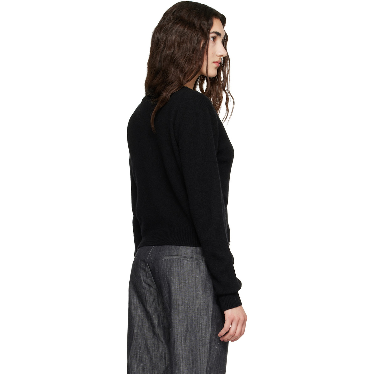 Baserange Black Tier Cardigan