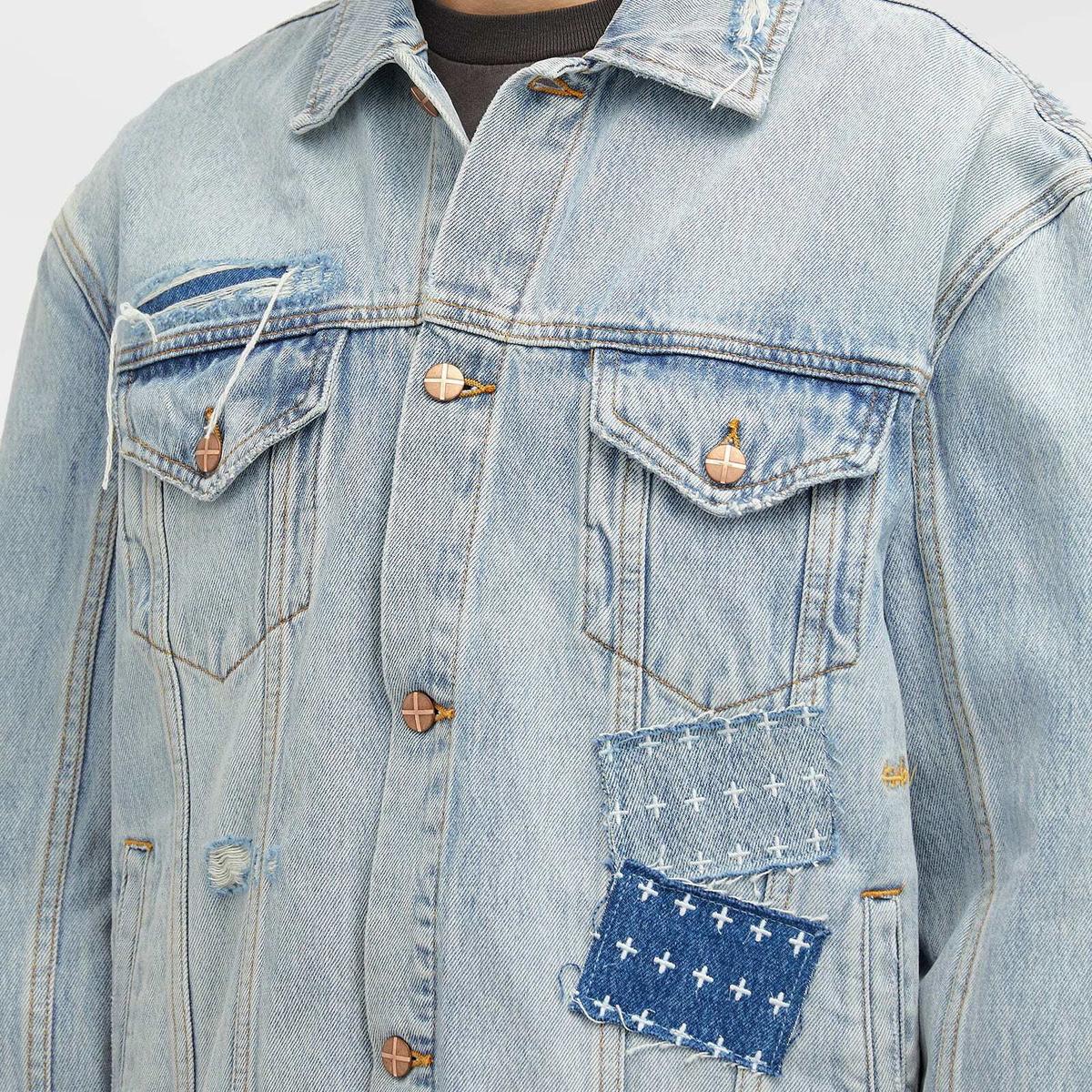 Ksubi Men's x Patty Mills Oh G Denim Jacket in Repair