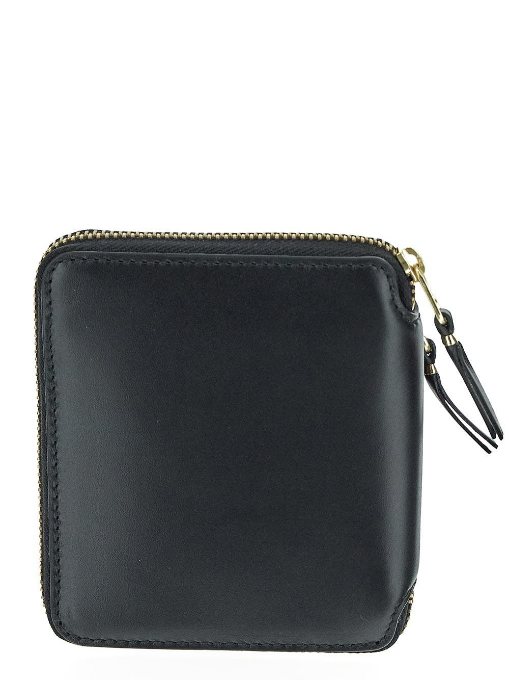 Comme Des Garçons Wallet Black Outer Pocket Leather Wallet