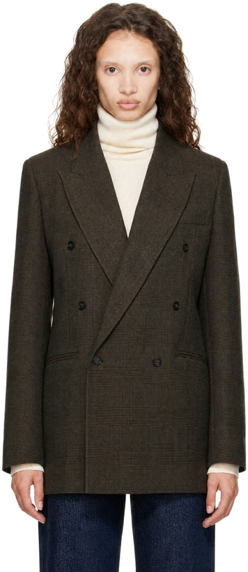 Photo: The Frankie Shop Brown Monterey Structured Blazer