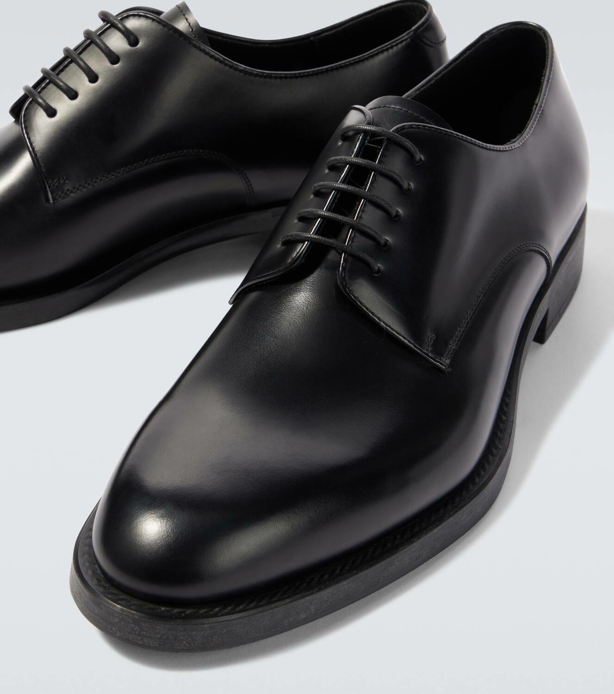GIORGIO ARMANI 紳士靴 Giorgio Armani Men's Leather Derby Shoes | Neiman Marcus