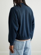 Remi Relief - Cotton-Jersey Half-Zip Sweatshirt - Black