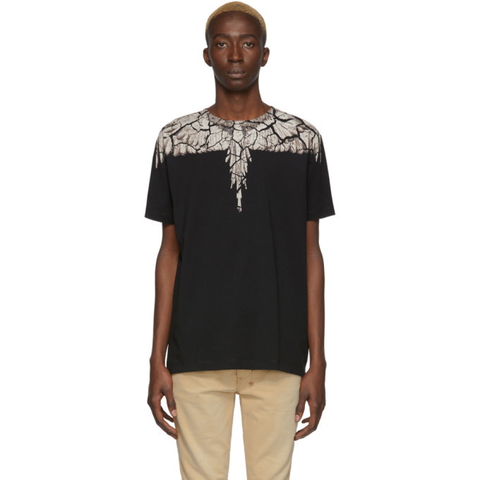 Photo: Marcelo Burlon County of Milan Black and Brown Earth Wings T-Shirt