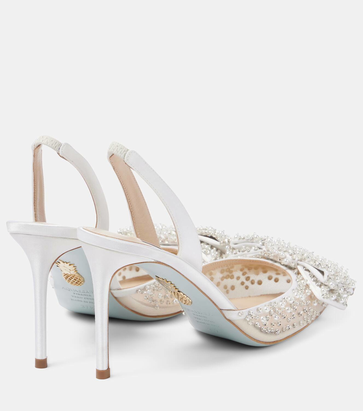 Aquazzura Melodie 85 embellished slingback pumps Aquazzura Aquazzura Melodie 85 embellished slingback pumps Aquazzura