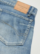 Balenciaga - Straight-Leg Panelled Jeans - Blue