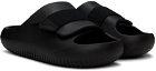 Crocs Black Mellow Luxe Recovery Slides