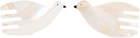 Gohar World Off-White Dove Salad Servers