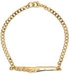 Faris SSENSE Exclusive Gold Roca ID Bracelet