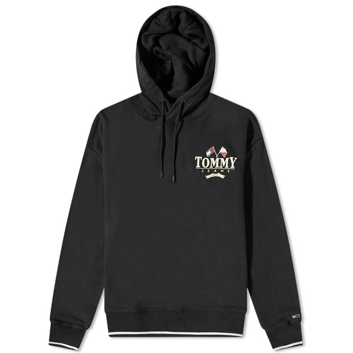 Photo: Tommy Jeans Men's Skater Prep Back Hoody in Black