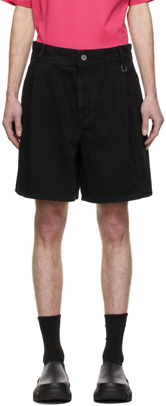 Wooyoungmi Black Denim Shorts Wooyoungmi