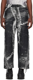 VEIN Gray Fringe Trousers