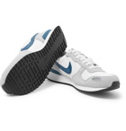 Nike - Air Vortex Leather-Trimmed Suede, Nylon And Mesh Sneakers - Men - Gray