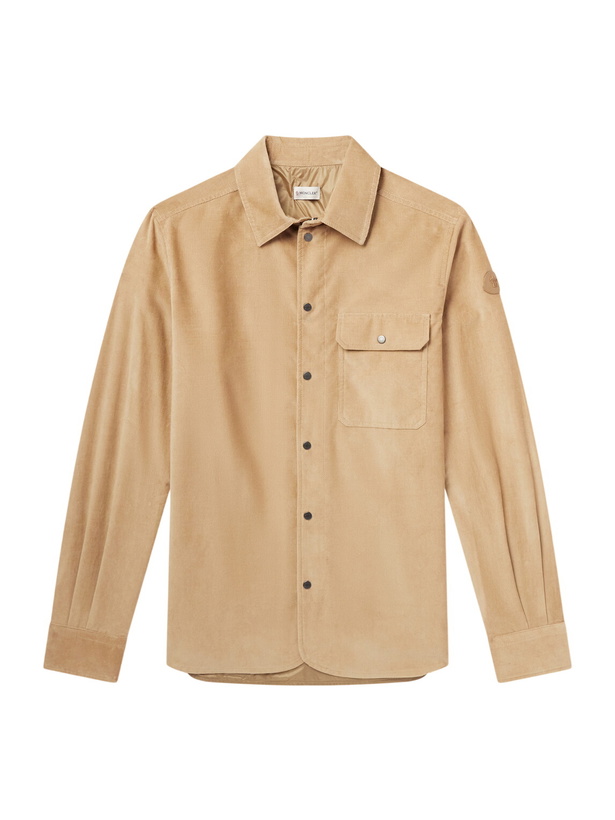 Photo: Moncler - Cotton-Corduroy Shirt - Neutrals