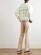 Guess USA - Logo-Print Cotton-Blend Jersey Sweatshirt - White