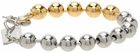 IN GOLD WE TRUST PARIS Silver Bold Ball Chain Bracelet