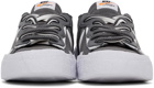 Nike Grey Sacai Edition Blazer Low Sneakers