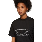 Martine Rose Black Slogan T-Shirt