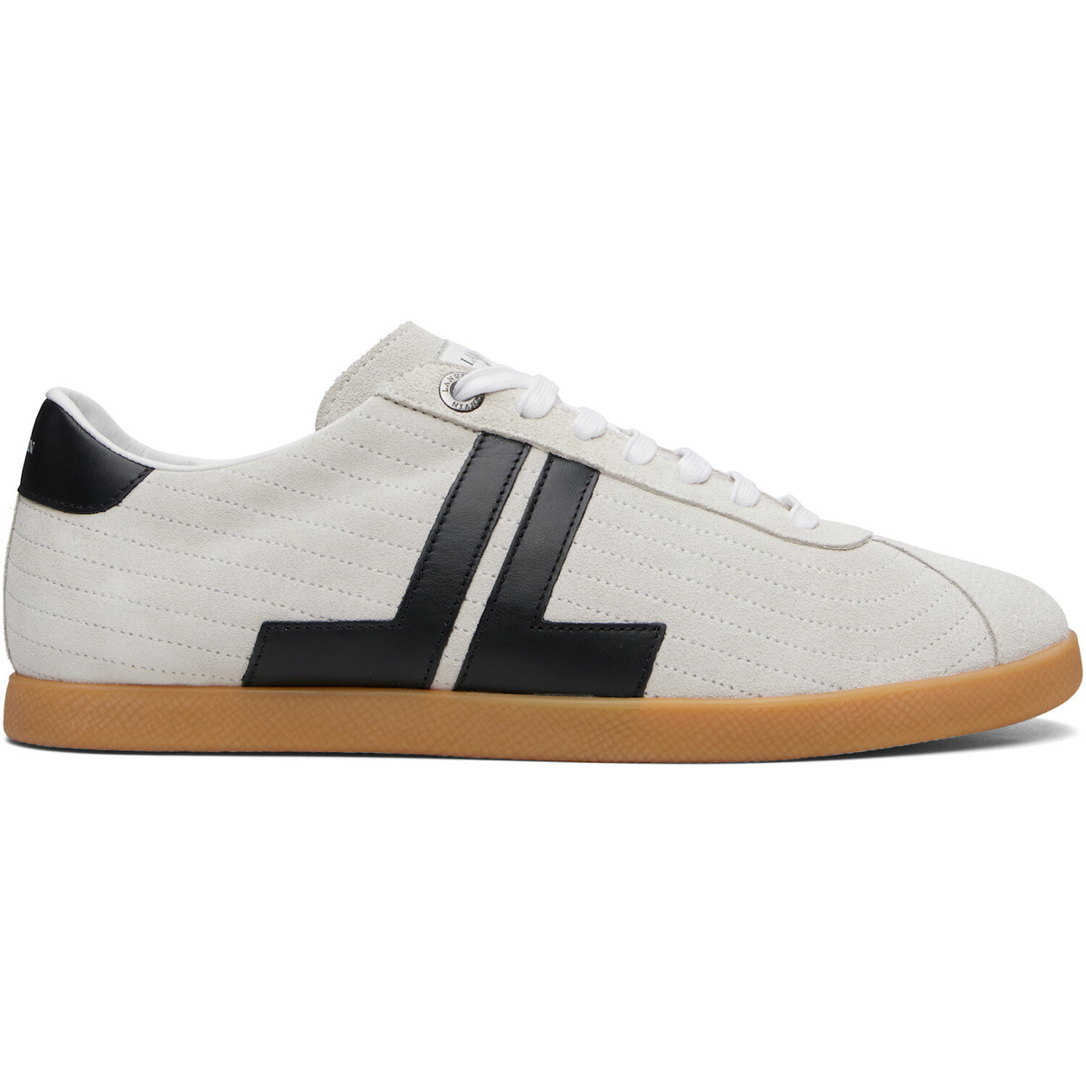 Lanvin Off-White & Black Glen 2.0 Leather Sneakers