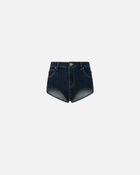 Pinko Slim Fit Dark Denim Shorts Rinse Wash