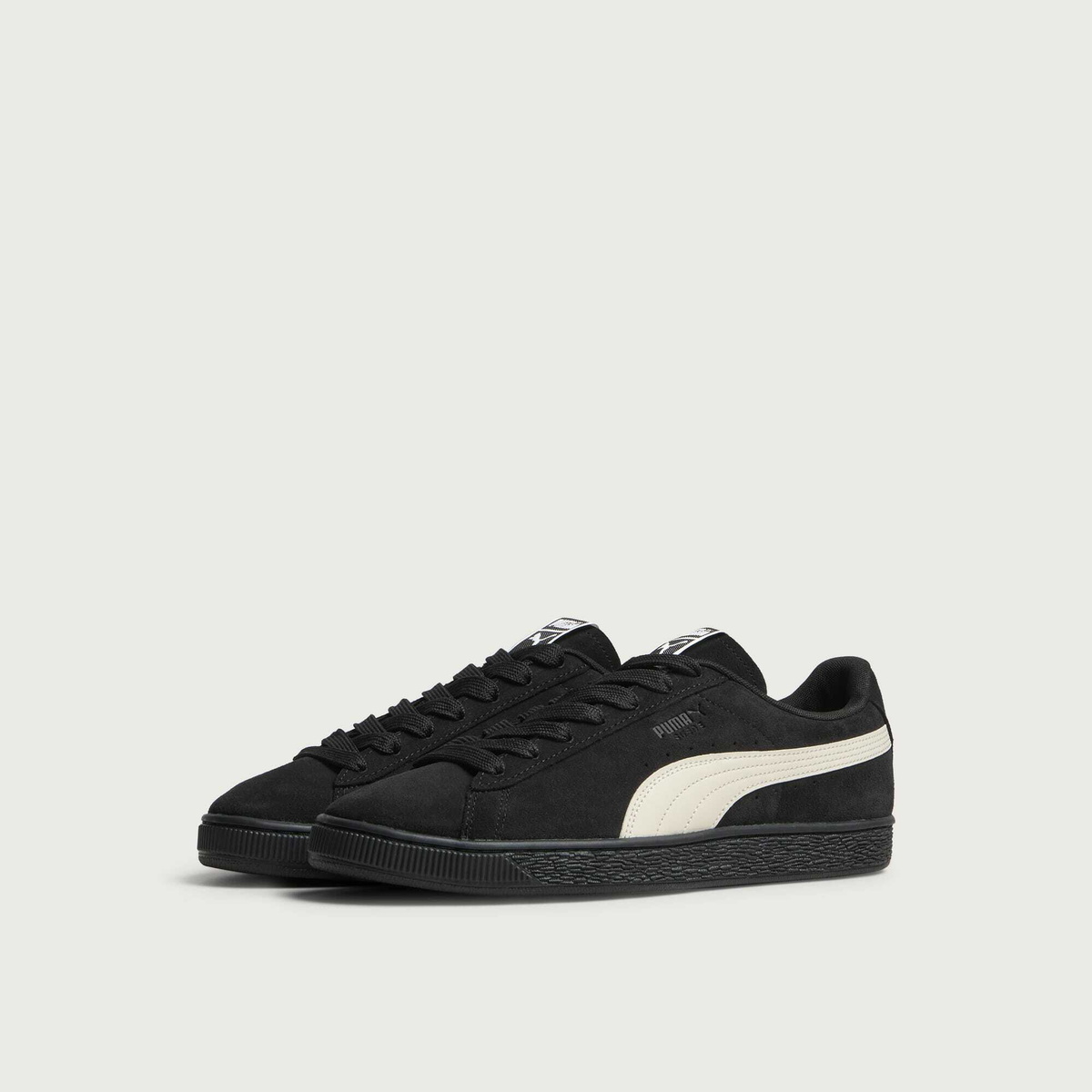 Puma Men's Suede Sneaker in Midnight Navy/Alpine Snow