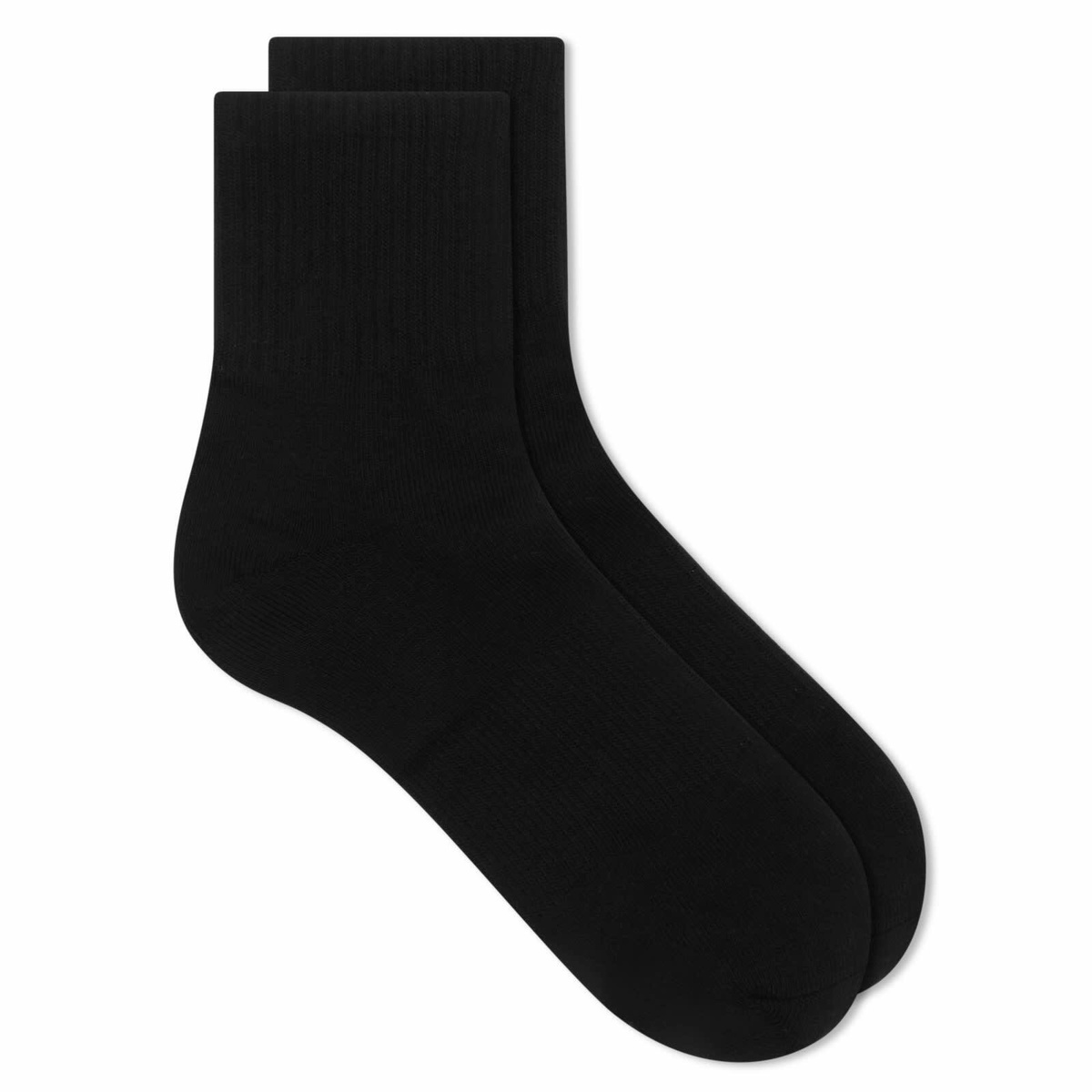 SKIMS Men's Quarter Crew Sock - 3 Pack in Onyx