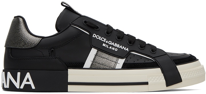 Photo: Dolce & Gabbana Black 2.Zero Custom Sneakers