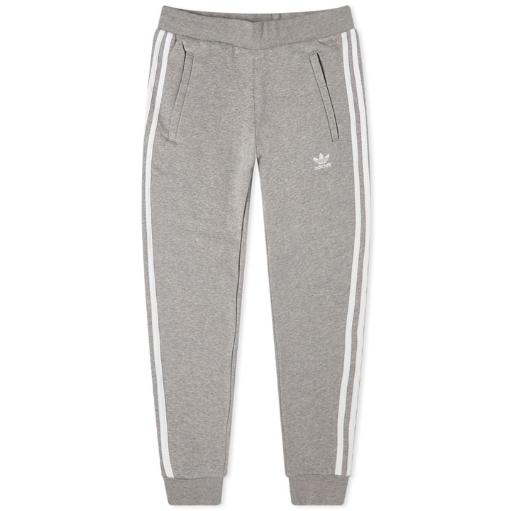 Photo: Adidas Men's 3 Stripe Pant in Medium Grey Heather