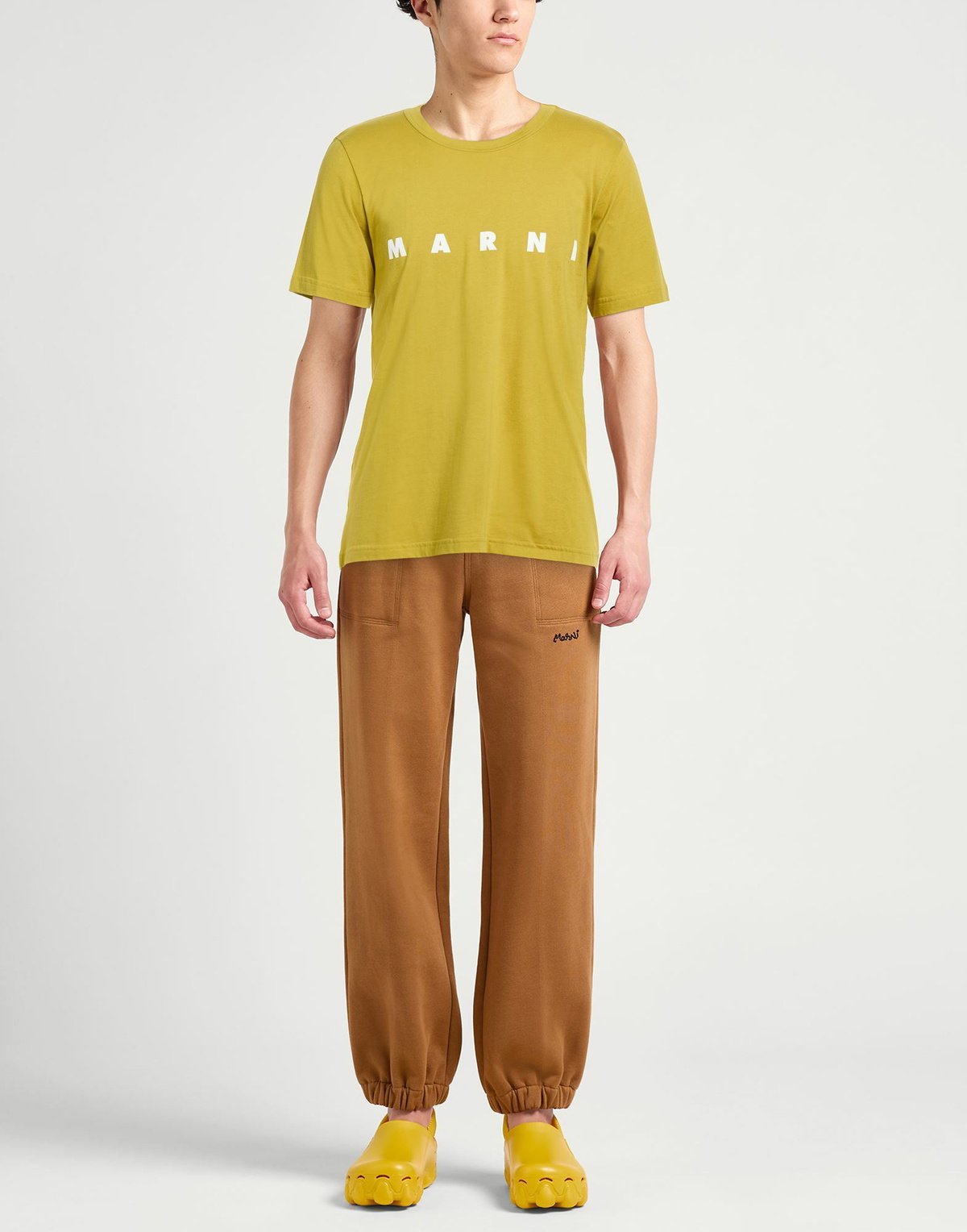 Marni Mens T-shirt Mustard