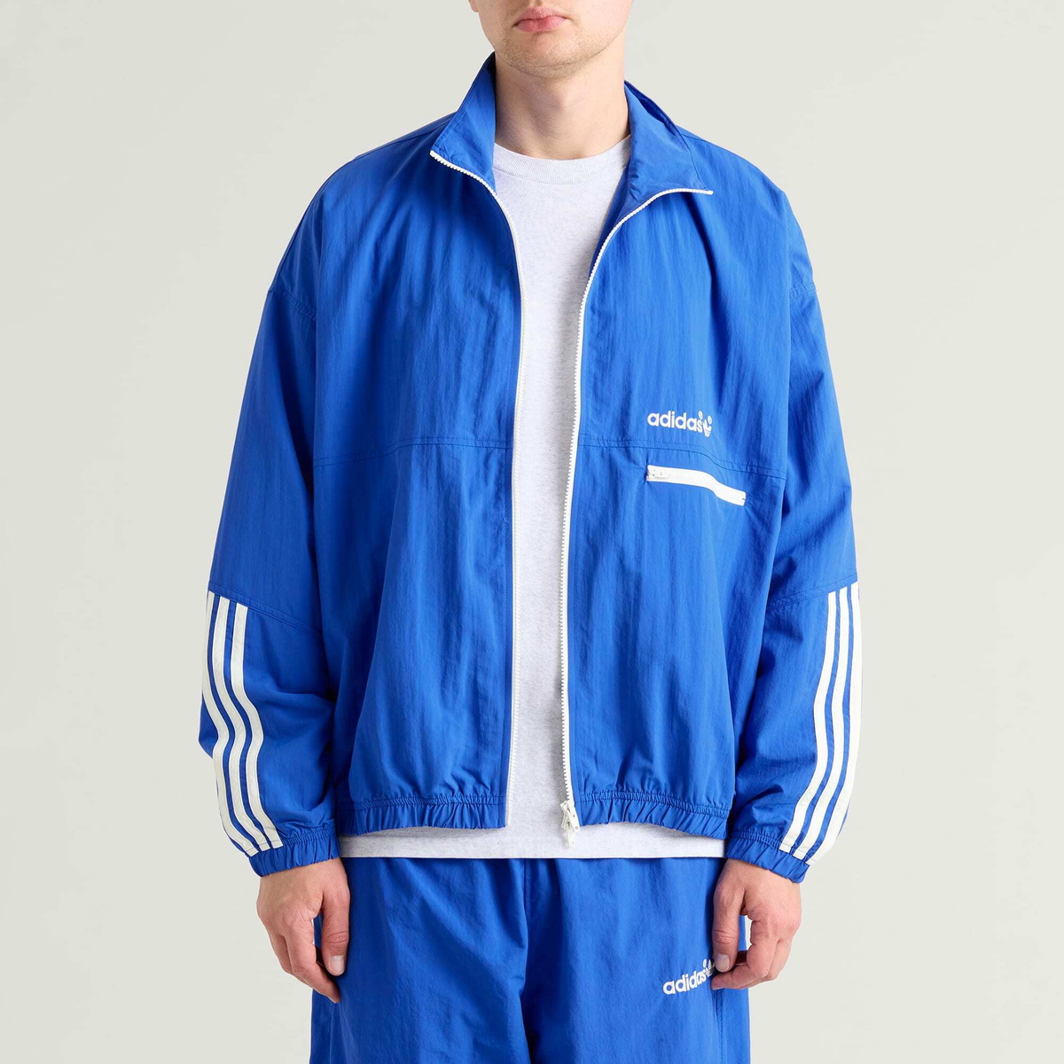 Adidas Men's Firebird Jacket in Blue