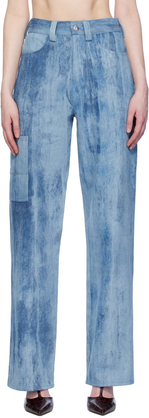 Elleme Blue Cargo Jeans