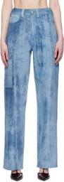Elleme Blue Cargo Jeans
