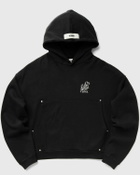 Rough. Olive Emblem Hoodie Black Hoodies