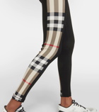 Burberry Burberry Check technical jersey leggings