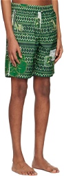 Ahluwalia Green Buki Swim Shorts