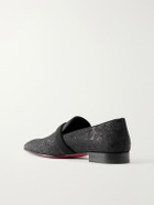 Christian Louboutin - Dandy Deco Jacquard Loafers - Black