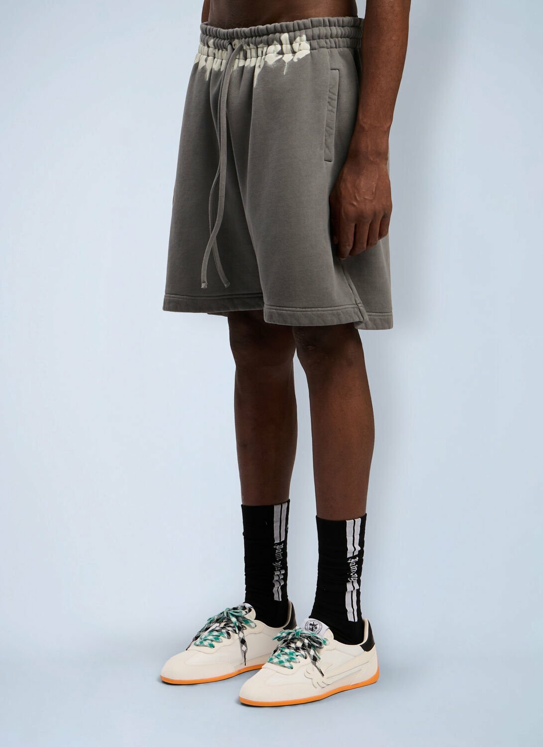 Palm Angels Waist Logo Track Shorts