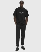 ØLÅF SLIM ELASTICATED TROUSER Black Mens Casual Pant