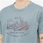 RRL Men's Graphic T-Shirt in Vintage Blue